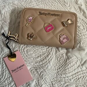 Juicy Couture Girls Only Medium Zip Around Wallet in Pecan